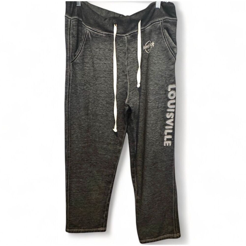 Hard Rock Cafe Louisville Jogger Pants Gray Men’s Size Large